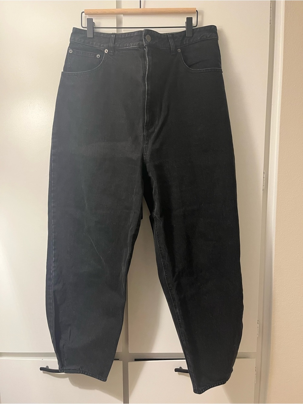 Tibi Black Brancusi Denim Trousers